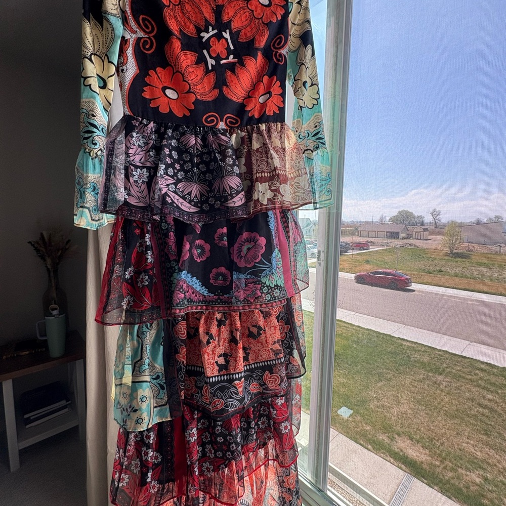 Floral Multicolor Maxi Dress